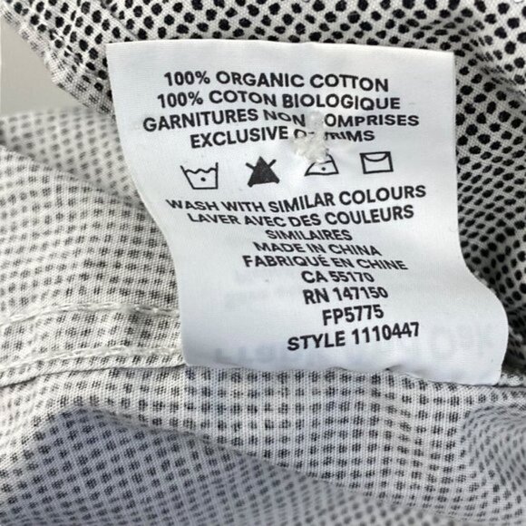 Frank And Oak Men's White Black Polka Dot Short Sleeve Button Up Shirt US S - Picture 8 of 9